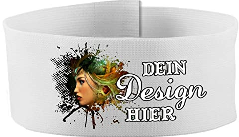 Klett Armbinde 5 cm personalisiert mit deinem Wunschtext oder Logo