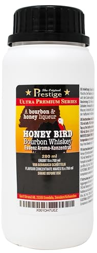 PR Honey Bird Bourbon Whiskey-Liköressenz 280ml | professionelle liquid aroma Essenz | Hausgebrauch, Brennerei | mit handelsüblichem Wodka oder Korn vermischen | 280ml Essenz ergibt 10,5 Liter Getränk