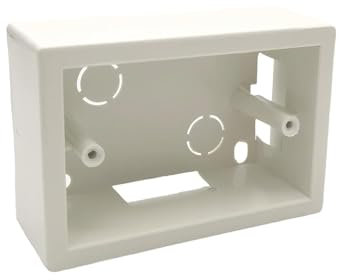 Scatola esterna 503 Cassetta da parete 3 moduli posti bianco per prese elettriche compatibile con tutte le serie civili (1 pezzo)