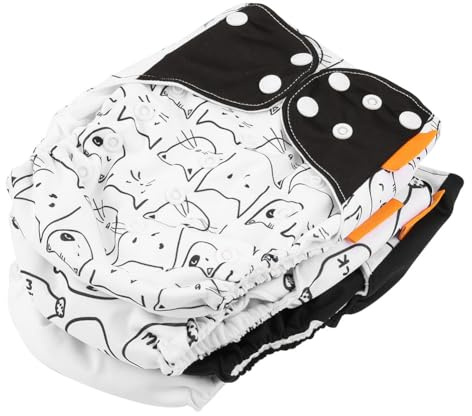Unisex Baby Pocket Tygblöjor, 4st/Set Baby Tyg Blöjöverdrag Tvättbart Återanvändbart Nyfödd Blöjöverdrag Justerbar Storlek (A)