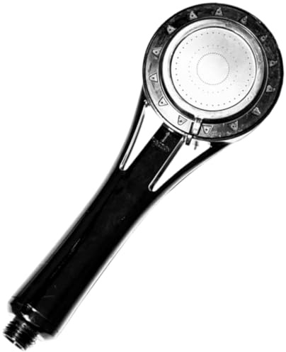 Eco2-Douche L'ORIGINAL Français – Pommeau Économique 50% d’Économie d’Eau – Longue Durée de Vie – Certifié ACS – Médaillé Concours Lépine – Installation Universelle (Noir)