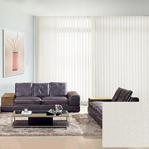 FENGSHOUU Lamellenvorhang Verdunkelung Vertikaljalousien Vertikaljalousie Vertikalanlage Schiebevorhang,Sonnenschutz Blendschutz,für Wohnzimmer Büro,Nach Maß,Breite×Höhe (120cm x 100cm)