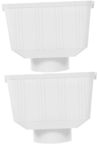HOMSFOU 2pièces Connecteur De Gouttière Pour Système De Collecte Eau De Pluie Adaptateur Pour Tuyau De Drainage Et Évacuation Des Eaux Pluviales