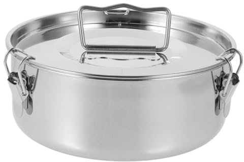 Sosoport Vaporera De Acero Inoxidable Para Cocinar Flan Molde Con Tapa Para Flanera Herramienta Para Cocinar Flan Ollas Presión o Hornear