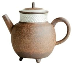 MPOPO Herbal Tea Pot Ceramic Pot Three-legged Teapot Pure Handmade Kung Fu Tea Set Special Tea Brewer With Handle Teapot Loose Leaf Tea Steeper