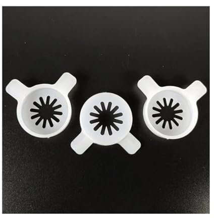 mhddhd Prix ​​de 3 pièces. Couvercles de Moulage en Forme de Flocon de Neige for Machine à crème glacée Molle Pièces de Rechange Bouchons de modélisation Accessoires Diamètre intérieur 29 mm