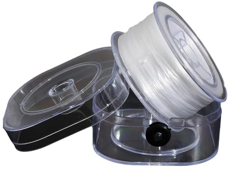 Uitndvyte 100M Cuerda elástica de cuentas para pulseras, 0,7 mm cuerda elástica con estuche para pulseras, collares, fabricación de joyas