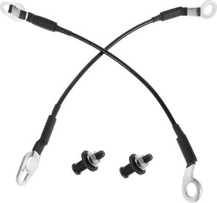 Veemoon Juego De Cables y Correas Atornilladas Para Portón Trasero De Camión, Soporte Resistente De Reemplazo Con Tornillos, Compatible Con Múltiples Modelos, Para Elevación Segura De Carga