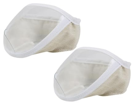 UTHCLO 2 Stück Teiliges Transparentes Katzen Maulkorb Hochwertigem Polyester Reißfest und Pflegeleicht Schutz Beim Baden und Krallenschneiden Geeignet für Kätzchen mit Kopfumfang