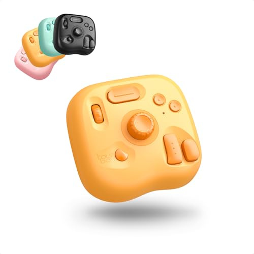 TOUR BOX Lite - Editing Keyboard Compact, Artists Go-to Drawing Macro Keypad, Creative Controller with Custom Software, Streamline All Workflows (Sunny Yellow)