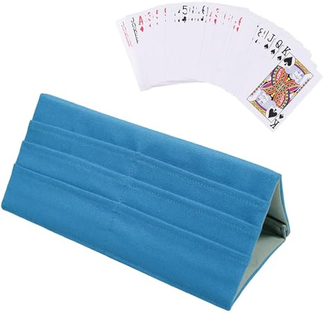 Spielkartenhalter für Senioren, 3 Ebenen, faltbarer Ständer, Spielkarten-Tablett, für Erwachsene, Zuhause, Reisen, Spielabend, Familientreffen