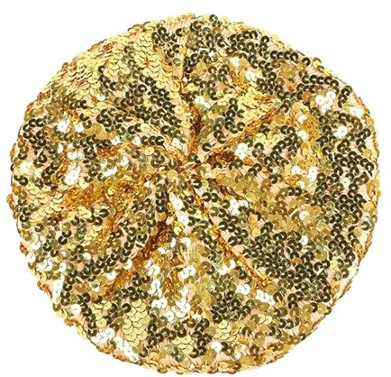 MUNSKT Baskenmütze mit glitzernden Pailletten, Hut mit Pailletten, für Disco, Zubehör