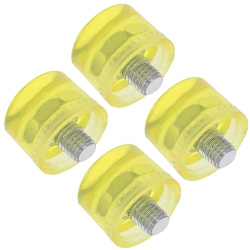 OSOLADY 4 Pcs Rubber Mallet Hammer Replacement Heads with Anti-Shock Feature, Sturdy Rubber Material, Minimise Surface Damage, Suitable for Repair and Replacement