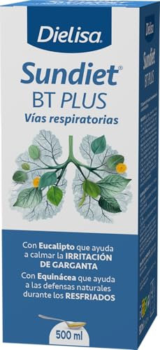Dielisa - Sundiet BT Plus, Complemento Alimenticio Líquido a Base de Plantas Medicinales y Miel de Eucalipto, Contribuye a Suavizar la Garganta y las Vías Respiratorias Superiores - 500 ml
