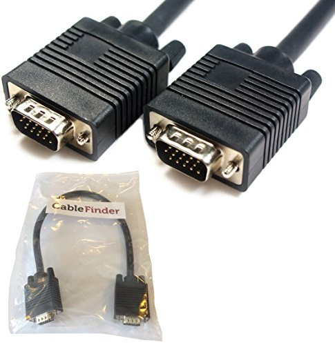 Câble de raccordement VGA mâle vers SVGA - 0,15 m - Vidéo courte pour ordinateur portable - 15 broches D - Loops