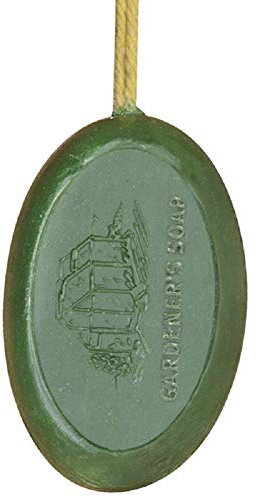 linoows Gärtner-Seife, Bimsstein Seife, Gartenseife am Seil, Glycerin Handseife