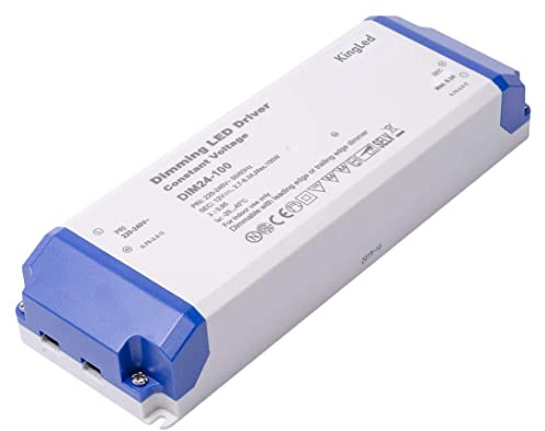 Kingled - Alimentatore 100W DC 24V 4.2A per Strisce Led - Trasformatore Dimmerabile - DIMM24-100 TRIAC