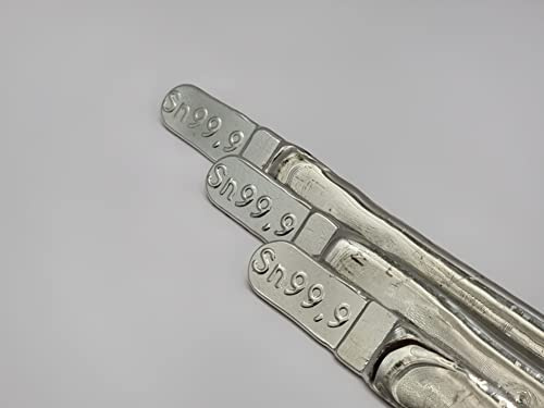 Reinzinn Stangen Sn99,9 Lötstangen 1kg-100g Dreikant Stab, Lebensmittelzinn (250)