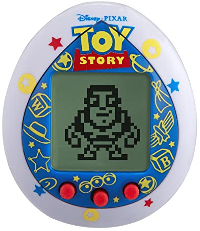 Tamagotchi Toy Story Friends 88862 Virtuelles Haustier mit Mini-Spielen, animierten Clips, zusätzlichen Modi & Schlüsselanhänger, Weiß
