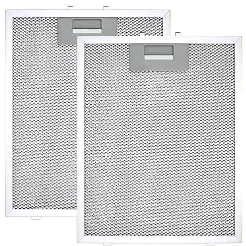 HR Huare Technology Cooker Hood Filter Replacement 300X240mm, 4-Layer Aluminum Mesh Hood Vent Filter, 2Pack