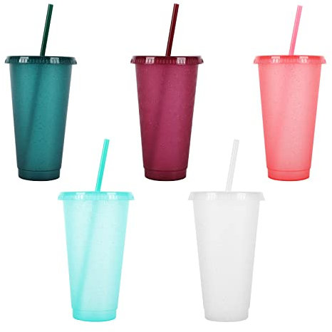 5Pcs Tasse en Plastique réutilisable gobelet Verres, gobelet, Vaisselle, Enfant, Bebe, Camping, a Eau, Whisky, Cocktail