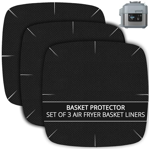 INFRAOVENS Air Fryer Liners Basket Protector Cover for Ninja Speedi SF301 Rapid Cooker & Airfryer, Innovative Accessories, Kitchen Gadgets for 8 inch Square Air Fryers, Non-Stick Heat-Resistant
