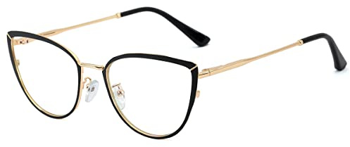 kachawoo Anti Blue Light Eyewear Computer Trendy Cat Eye Brillen Rahmen Frauen Metall Brillen