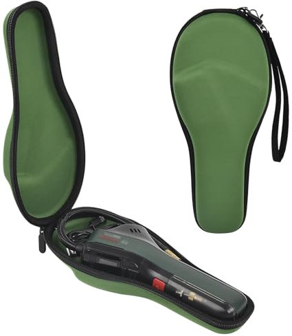 Tasche für Bosch Fahrradpumpe Luftpumpe Mini Kompressor EasyPump. Aufbewahrungsbox Tragetasche Kasten für USB-Kabel, Volumenadapter, Ballnadel, Presta-Ventiladapter (Nur Aufbewahrungskiste) - Grün