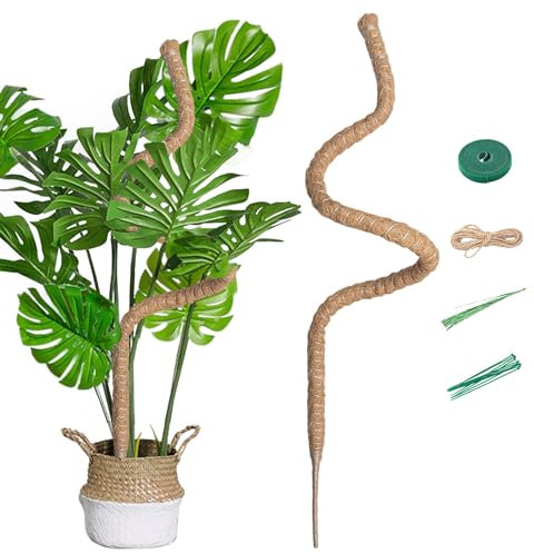 Mcbazel Supporto Piante Rampicanti 160 cm, Supporto per Monstera Deliciosa, Larghezza 7mm, Pieghevole, Bobine di Crescita, Piante Rampicanti per Monstera/Giardino Domestico