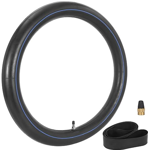 70/100-17 Chambre à air pour Pit Bike - 2,5 mm d'épaisseur - avec Bande de Jante de 17 inch - Tige de Valve Droite TR4 pour Motocross Enduro