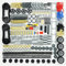 Technical Spare Parts for Cars, Gears, Axles - Wheels, Connectors, Building Blocks Accessories Sets, Chain Link Pins, Connectors Bricks Shock Absorbers, MOC Technical Lot, Bulk Toys