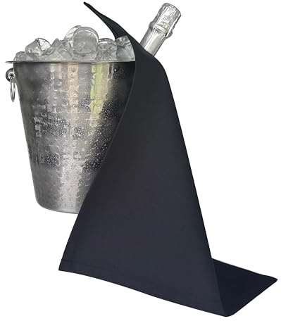 Original Bottle Cloths, 42 cm, Cotton, Corner Stitched Ring (Black, Pack of 1) | Luxury Fabric · Absorbent · 100% Recyclable · Machine Washable · Wringer Friendly
