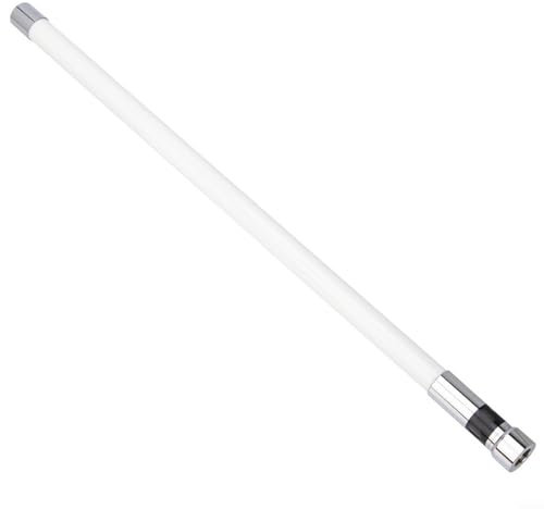 NL 550 Dual Frequency Mobile Antenne, Fiberglas VHF UHF, 200W 3 0dBi High Gain (Weiß)