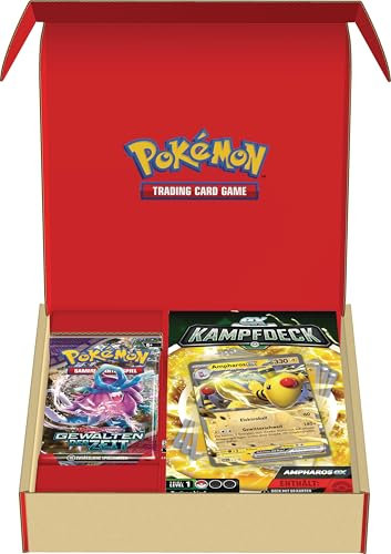 Pokémon-Sammelkartenspiel: Kampfdeck Ampharos-ex und 2er-Boosterpack-Bundle (sofort spielbares Deck mit 60 Karten)