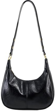 Kleine Hobo-Taschen für Damen, Retro, Halbmond-Schultertasche, weich, Crossbody-Tasche