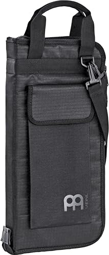 Meinl Cymbals Pro Stick Bag – Ripstop, 9 Innentaschen, Außentasche, Floor Tom Haken – Drum Zubehör, Schwarz (MSBCR)