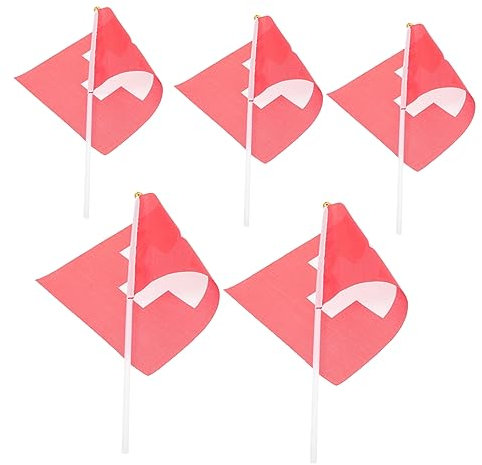 BESPORTBLE 5stücke Schweizer Flagge Handgehaltene Wellenflagge Schweiz Mini Schwenkflagge Nationalen Ornamente Decor Flagge Feste Anlässe