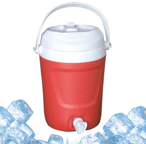 Distributore termico per bevande da 4 l, portatile, per bevande calde e fredde, con beccuccio, design isolato a doppia parete, contenitore in acciaio inox a tenuta stagna, con comoda maniglia