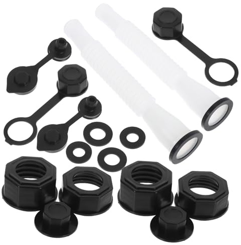 Cabilock 2 Set Di Kit Di Sostituzione Del Beccuccio Della Tanica Di Benzina, Ugello Della Tanica Di Benzina, Kit Di Sfiato Del Beccuccio Flessibile Della Tanica Di Benzina Per Uso