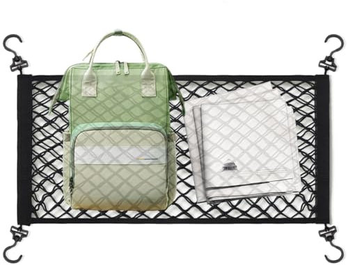 Garden Cart Cover Net - Utility Mesh Shield, Stretchable Cart Net |Trailer Cargo Netting Outdoor Cover Elastic Hauling Net, Gardening Equipment Load Transport for Yard Dump Cart Lawn Trolley