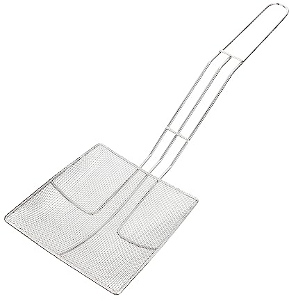 Ipetboom 1pezzi Cucchiaio Da Cucina Filtro Quadrato Scolapasta Antiruggine Per Uso Domestico Paletta Portatile Per Appendere Materiale