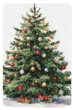 Lot de 4 désodorisants de voiture en forme de sapin de Noël avec décorations et cartes parfumées à suspendre pour tablettes d'aromathérapie de voiture