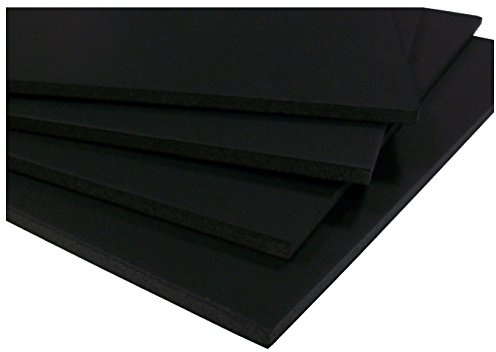 West Design 5 mm A1 skumplatta - svart (paket med 10)
