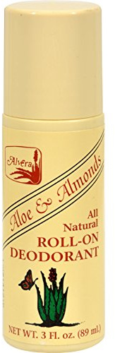 All Natural Roll-On Deodorant Aloe & Almonds 3 fl Ounce (89 ml) Liquid