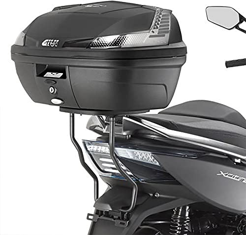 Topcase Träger schwarz Monolock Koffer o. Platte oder Max. Zuladung 3 kg Kymco XCITING 400iBj. 13