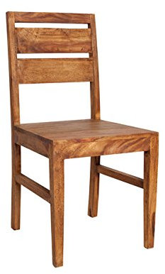 invicta INTERIOR Massiver Stuhl Pure Sheesham Holzstuhl Massivholz Esszimmer Stuhl aus Edelholz