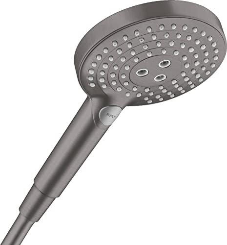 hansgrohe Duschkopf Raindance Select S 120 (Regendusche, 3 Strahlarten), Brushed Black Chrome