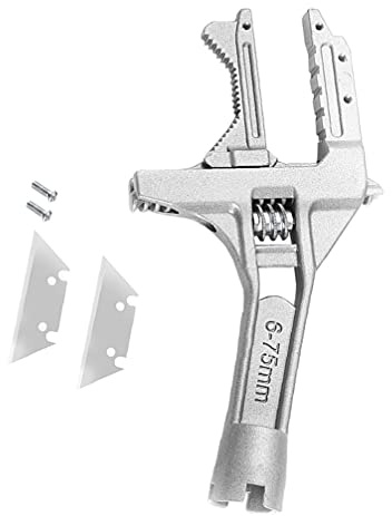 Angoily Klempnerschlüssel Taschenschlüssel Wasser Pumpe Pliersfaucet Schlüssel Multi Funktion Bad Reparatur Wrench Spanner Hand Werkzeug 9 Zoll Schraubenschlüssel Beweglich Rohrzangen