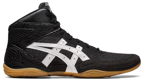 ASICS Men's Matflex 7 Wrestling Shoes, 8, Black/White