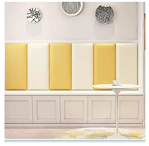GARMEC Stoßfänger-Wandmatte, gepolstertes Kopfteil for Abziehen und Aufkleben, einfach zu montieren, Moderne Schlafzimmerdekoration (Color : Style 1, Size : 200cm Wide)